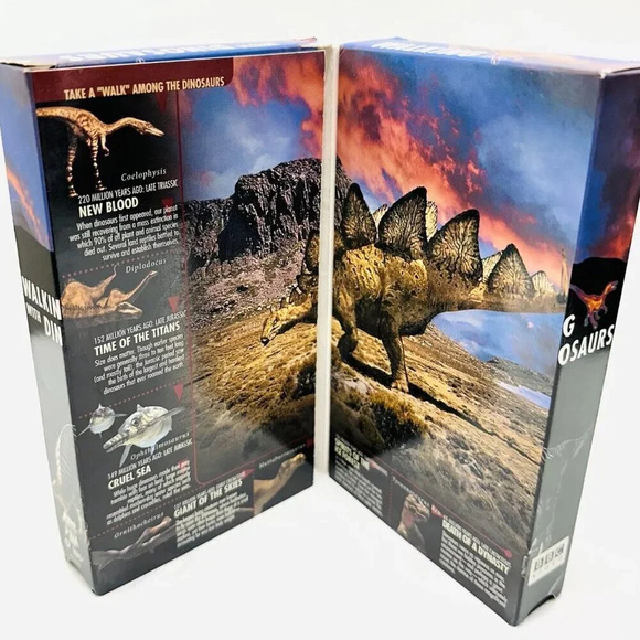 WALKING WITH DINOSAURS VHS Home Video Cassette Amazing Digital Effects (2 Tapes) - Picture 6 of 8